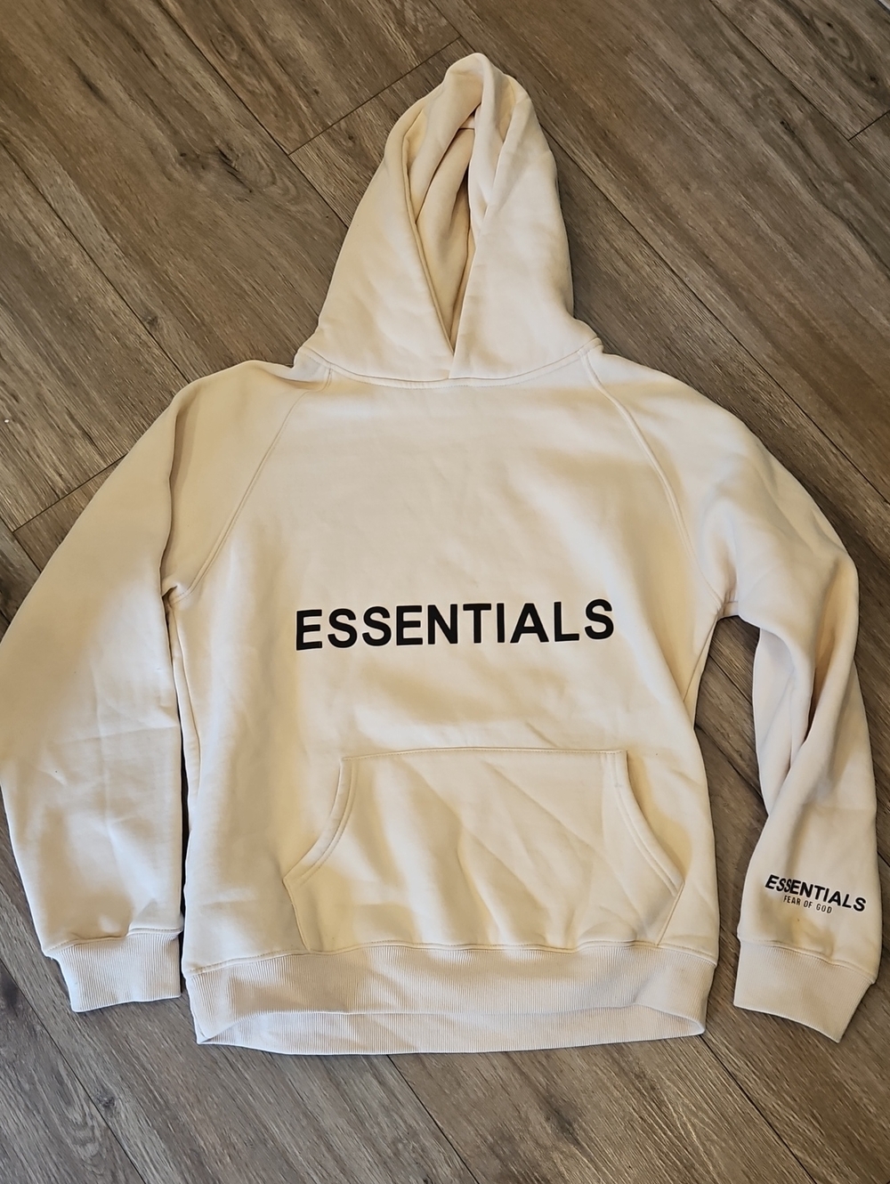 Fear of God Essentials Hoodie Cream / Buttercream Small Medium